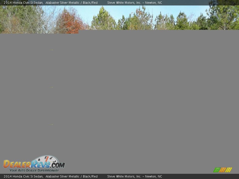 2014 Honda Civic Si Sedan Alabaster Silver Metallic / Black/Red Photo #7