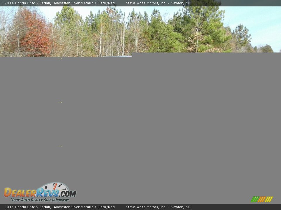 2014 Honda Civic Si Sedan Alabaster Silver Metallic / Black/Red Photo #8