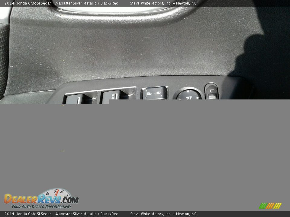 2014 Honda Civic Si Sedan Alabaster Silver Metallic / Black/Red Photo #15