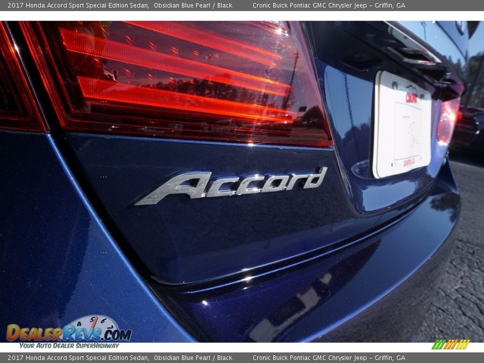 2017 Honda Accord Sport Special Edition Sedan Obsidian Blue Pearl / Black Photo #14