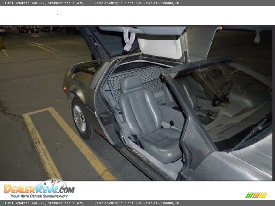 Gray Interior - 1981 Delorean DMC-12  Photo #3