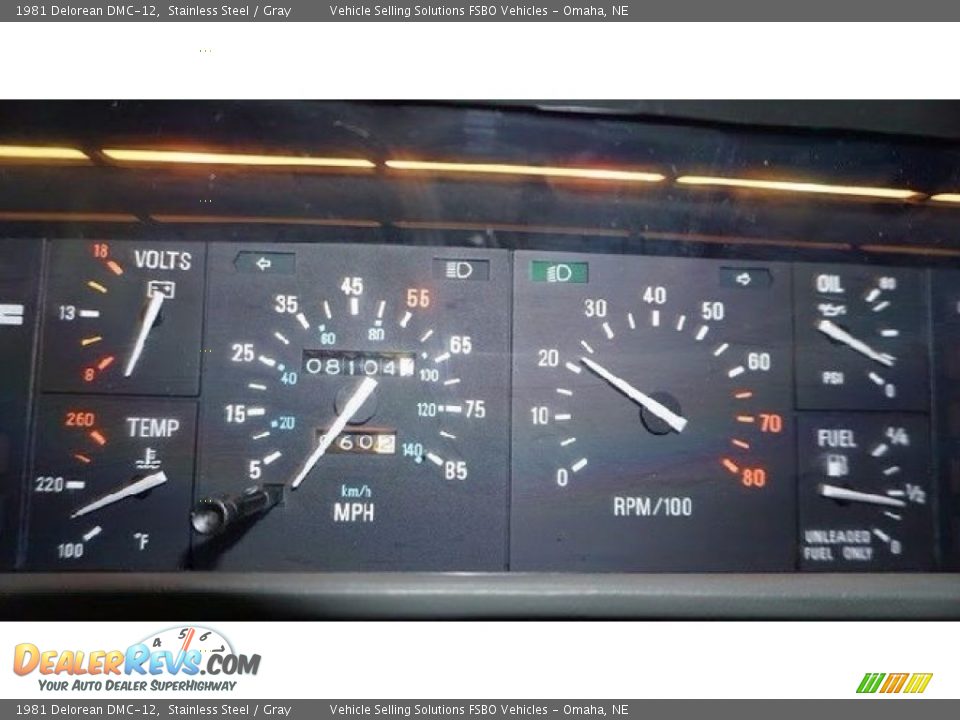 1981 Delorean DMC-12  Gauges Photo #6