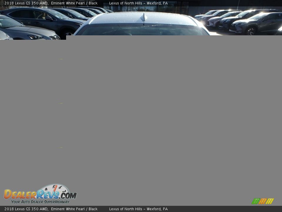 2018 Lexus GS 350 AWD Eminent White Pearl / Black Photo #6