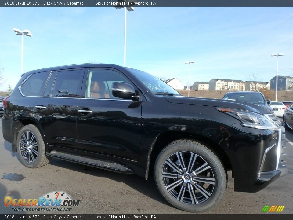 2018 Lexus LX 570 Black Onyx / Cabernet Photo #1