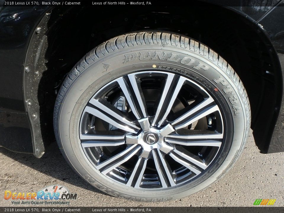 2018 Lexus LX 570 Black Onyx / Cabernet Photo #3