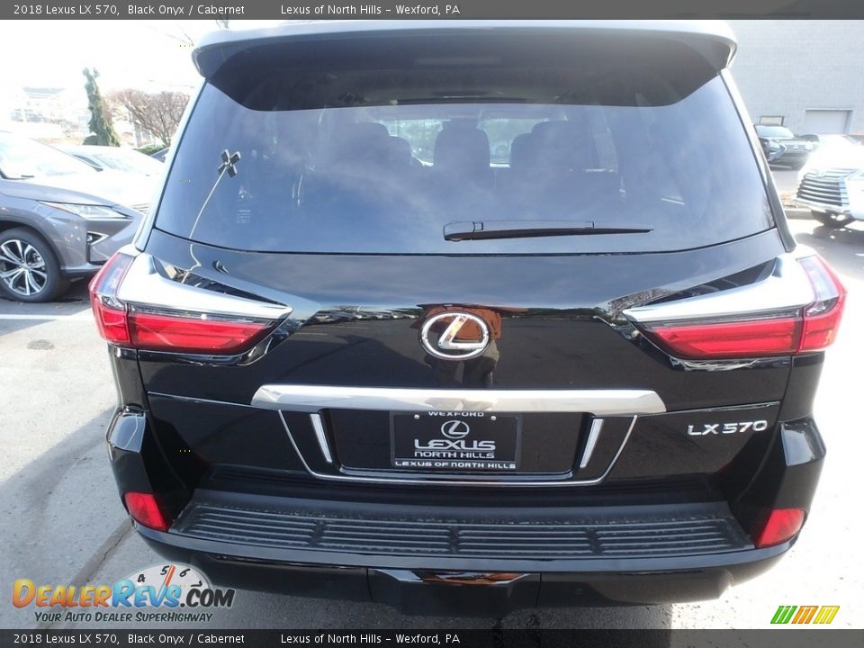 2018 Lexus LX 570 Black Onyx / Cabernet Photo #4