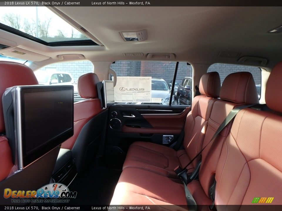 2018 Lexus LX 570 Black Onyx / Cabernet Photo #5