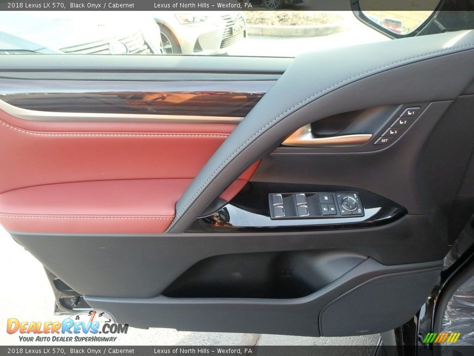 2018 Lexus LX 570 Black Onyx / Cabernet Photo #7