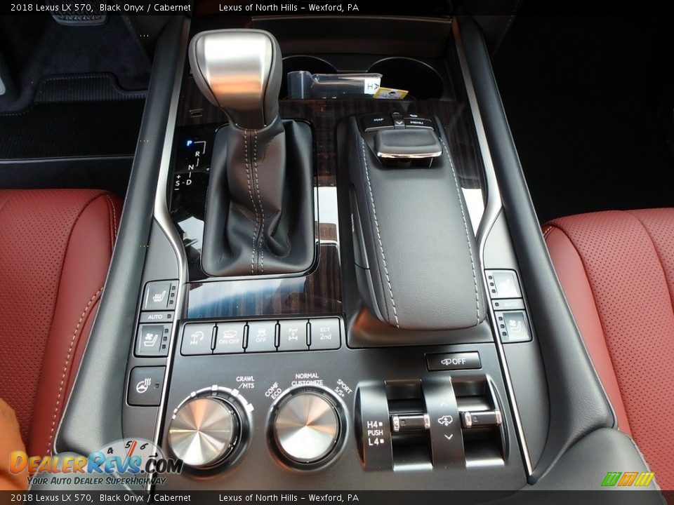 2018 Lexus LX 570 Black Onyx / Cabernet Photo #10