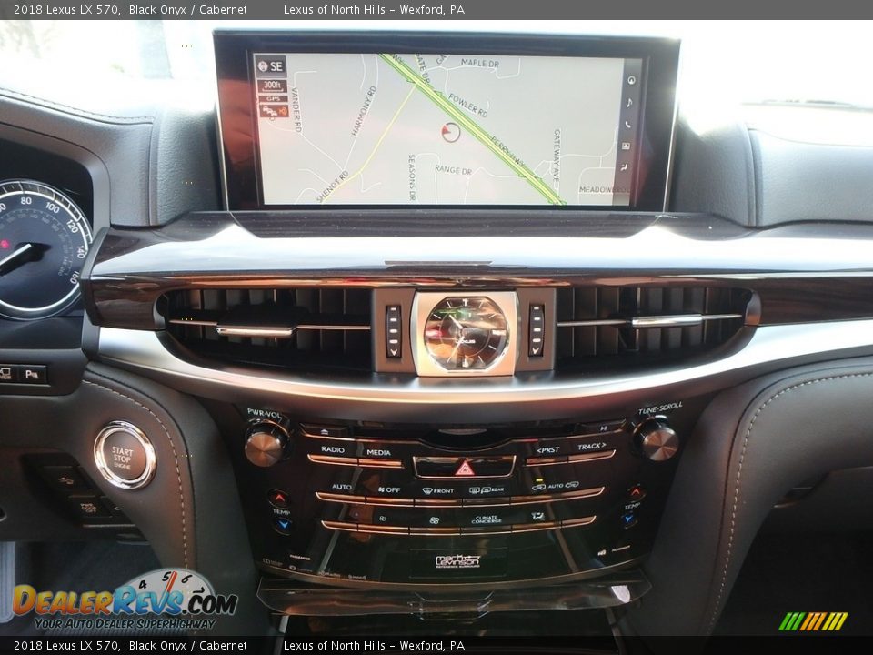 2018 Lexus LX 570 Black Onyx / Cabernet Photo #11