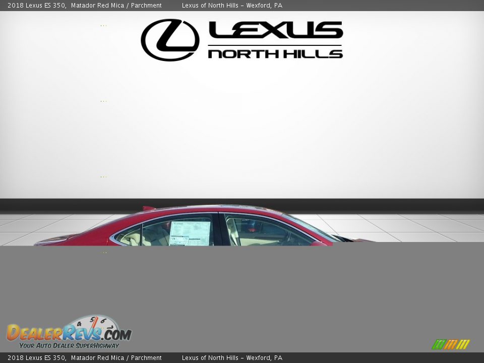 2018 Lexus ES 350 Matador Red Mica / Parchment Photo #2