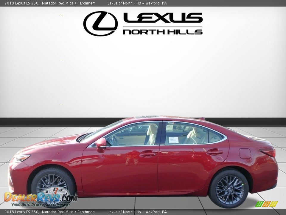 2018 Lexus ES 350 Matador Red Mica / Parchment Photo #3