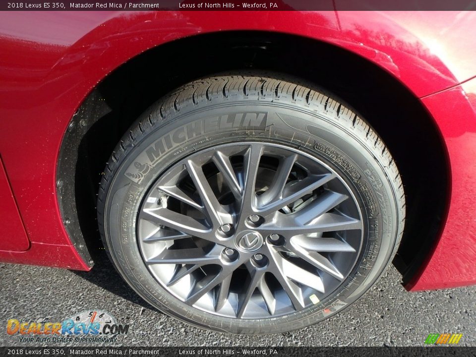 2018 Lexus ES 350 Matador Red Mica / Parchment Photo #5