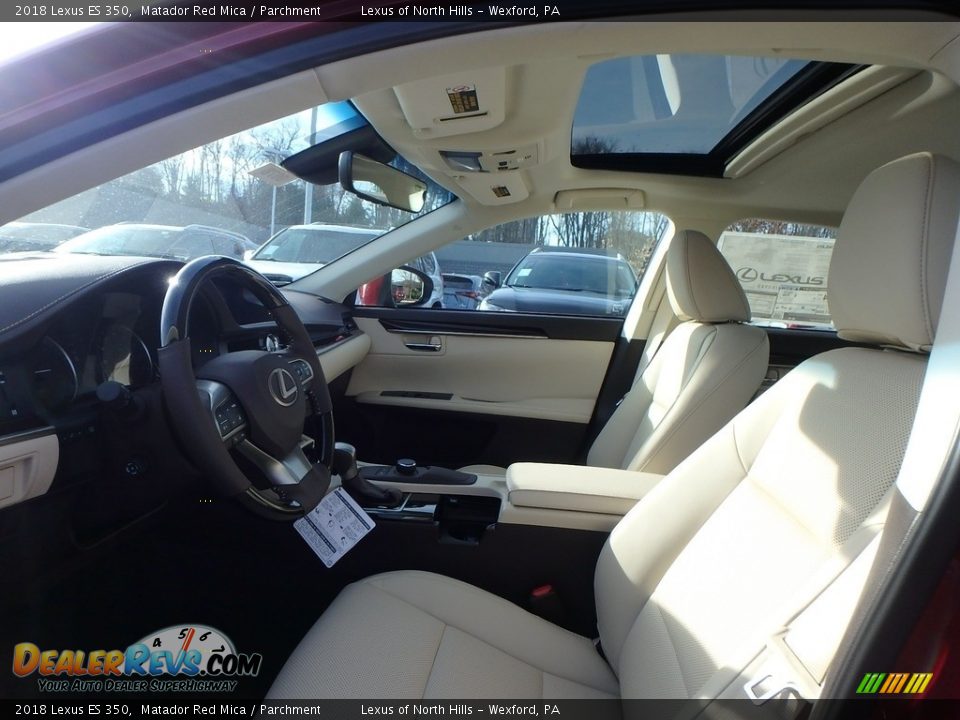 2018 Lexus ES 350 Matador Red Mica / Parchment Photo #7