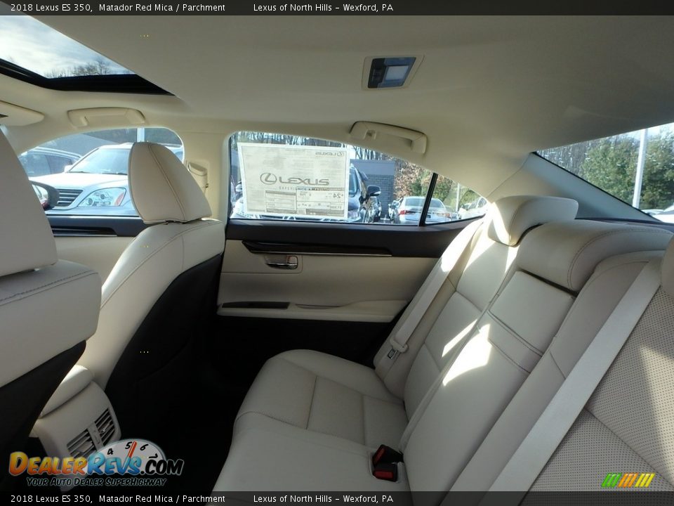 2018 Lexus ES 350 Matador Red Mica / Parchment Photo #8