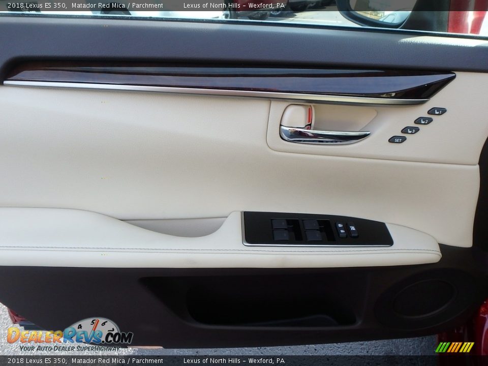 2018 Lexus ES 350 Matador Red Mica / Parchment Photo #10