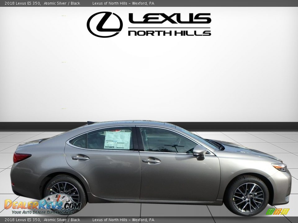 2018 Lexus ES 350 Atomic Silver / Black Photo #2