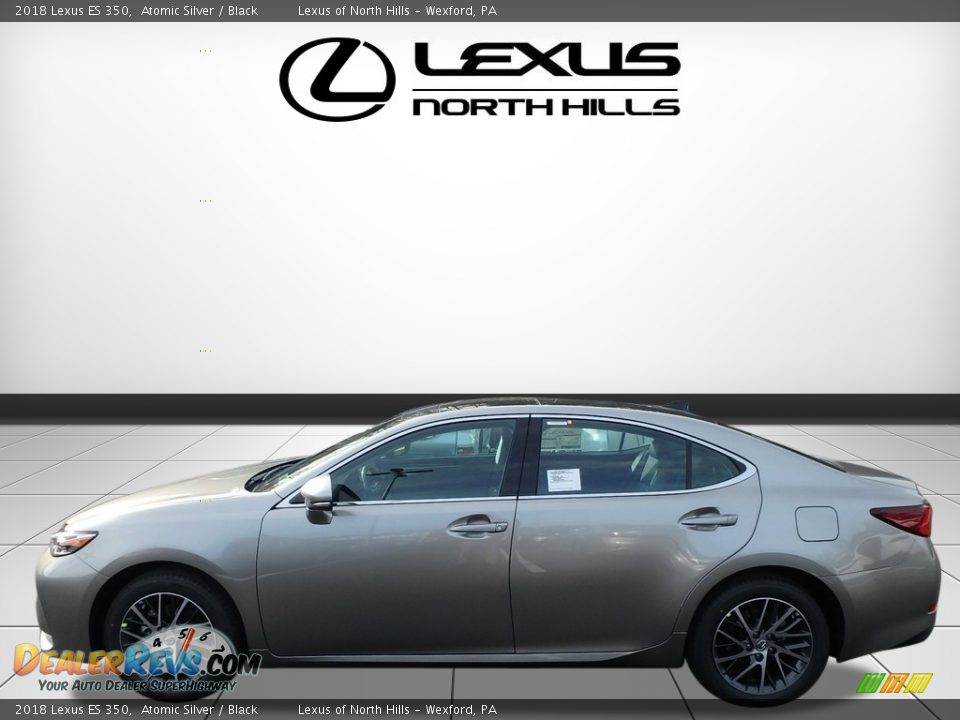 2018 Lexus ES 350 Atomic Silver / Black Photo #3