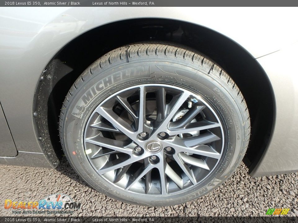 2018 Lexus ES 350 Atomic Silver / Black Photo #5