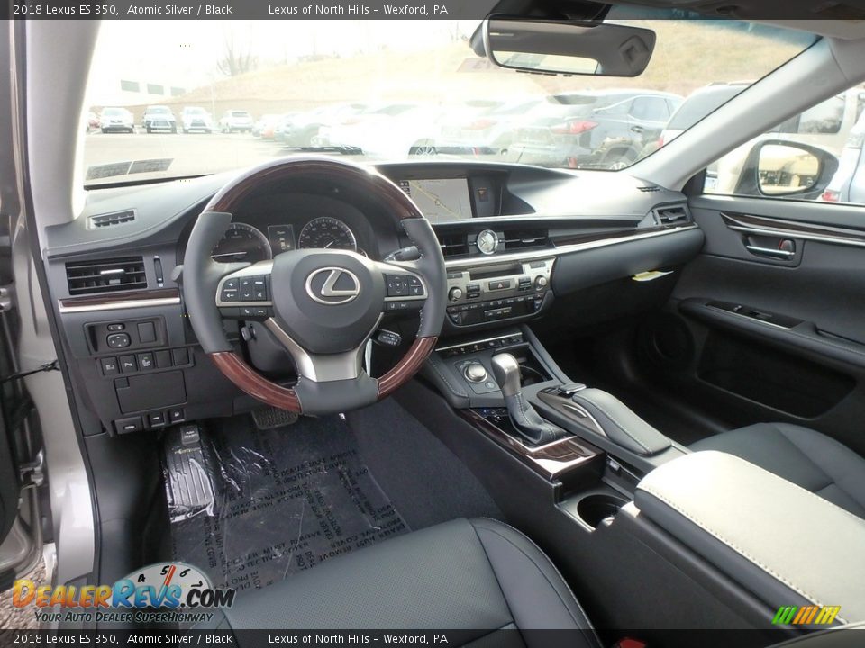 2018 Lexus ES 350 Atomic Silver / Black Photo #9