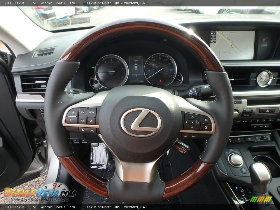 2018 Lexus ES 350 Atomic Silver / Black Photo #13