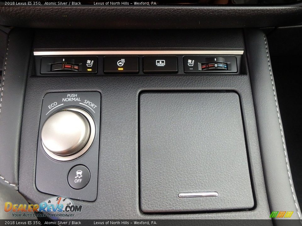 2018 Lexus ES 350 Atomic Silver / Black Photo #14