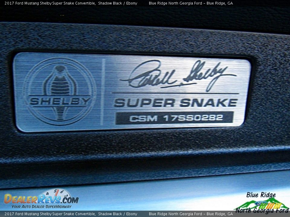 2017 Ford Mustang Shelby Super Snake Convertible Shadow Black / Ebony Photo #27
