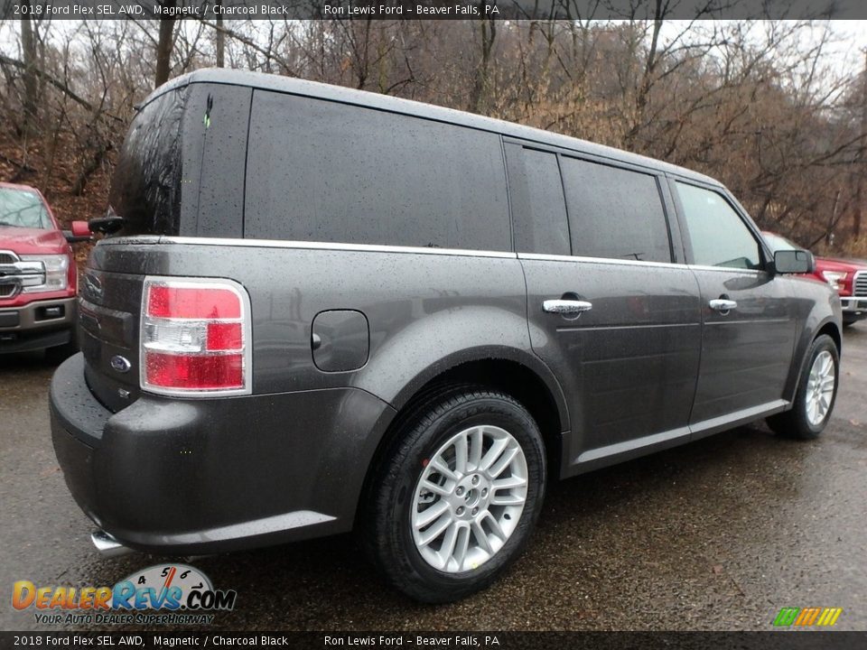 2018 Ford Flex SEL AWD Magnetic / Charcoal Black Photo #2