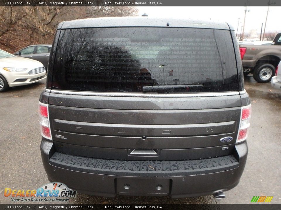 2018 Ford Flex SEL AWD Magnetic / Charcoal Black Photo #3