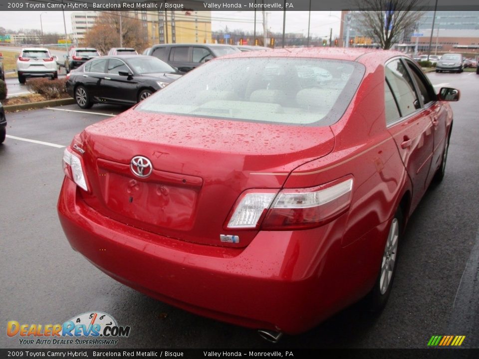 2009 Toyota Camry Hybrid Barcelona Red Metallic / Bisque Photo #5