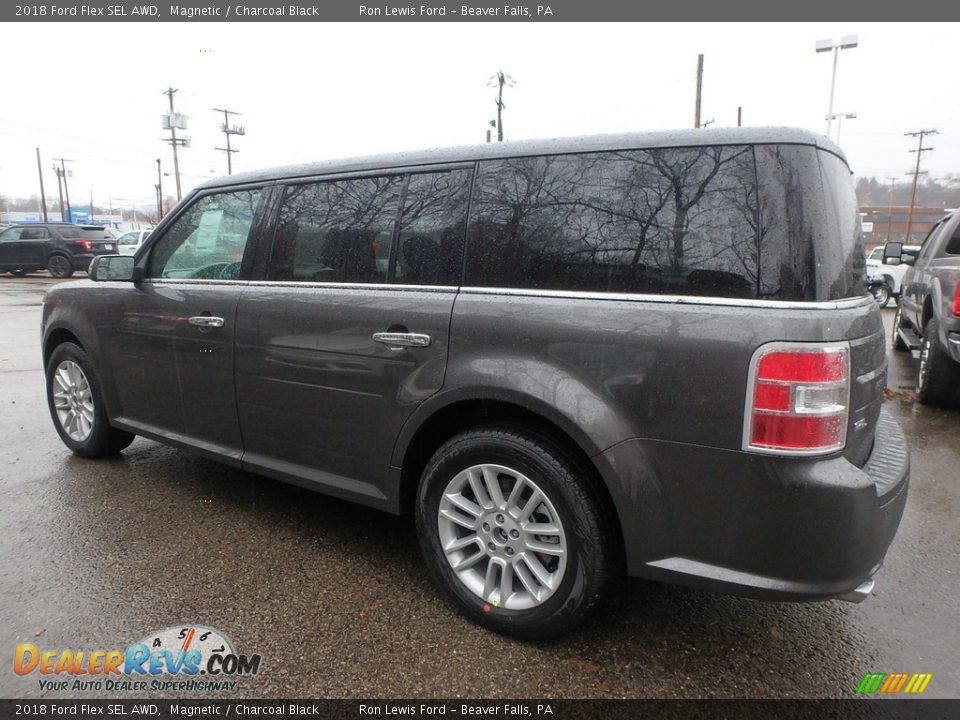 2018 Ford Flex SEL AWD Magnetic / Charcoal Black Photo #5