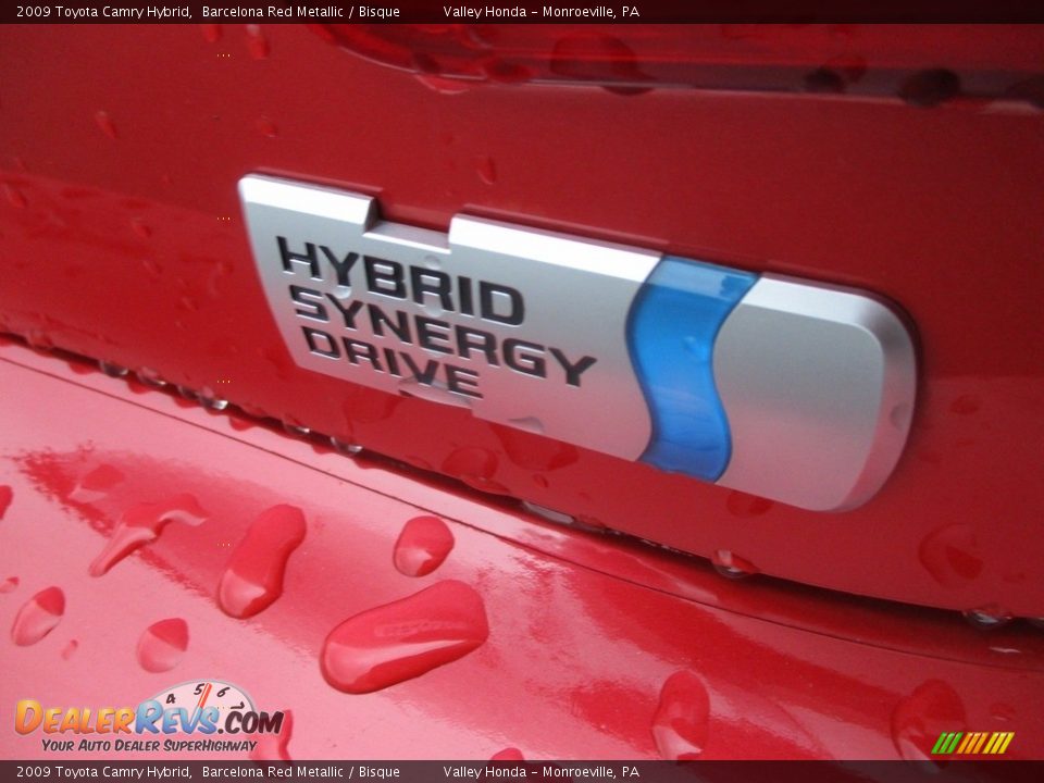 2009 Toyota Camry Hybrid Barcelona Red Metallic / Bisque Photo #6