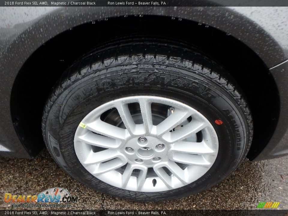 2018 Ford Flex SEL AWD Magnetic / Charcoal Black Photo #10
