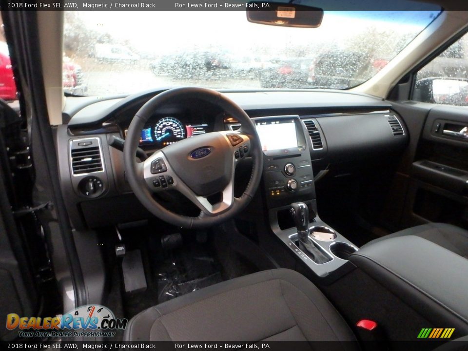Charcoal Black Interior - 2018 Ford Flex SEL AWD Photo #14