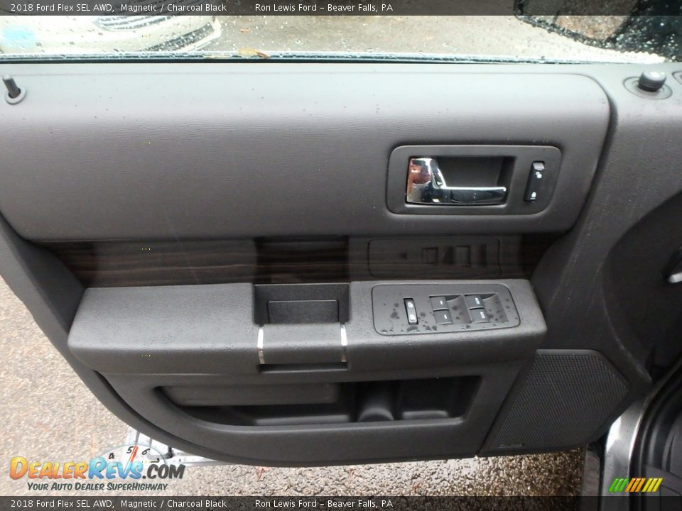 2018 Ford Flex SEL AWD Magnetic / Charcoal Black Photo #15