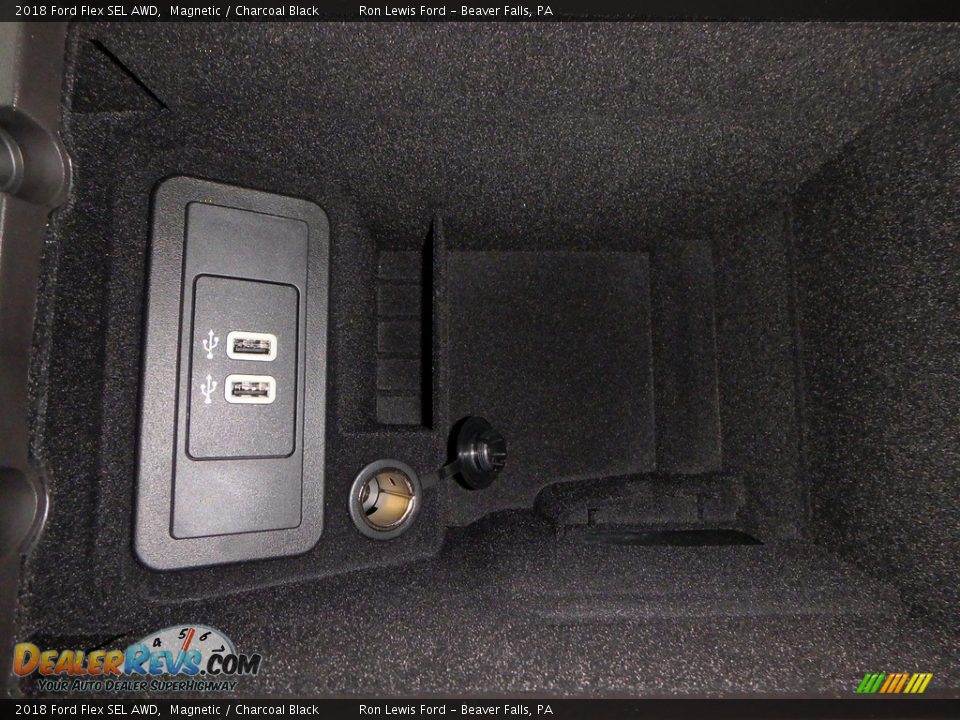 2018 Ford Flex SEL AWD Magnetic / Charcoal Black Photo #20
