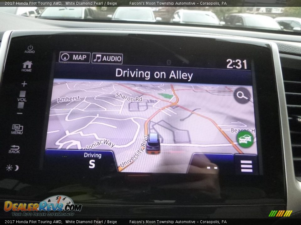 2017 Honda Pilot Touring AWD White Diamond Pearl / Beige Photo #13