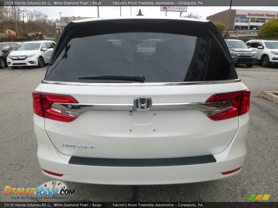 2018 Honda Odyssey EX-L White Diamond Pearl / Beige Photo #3