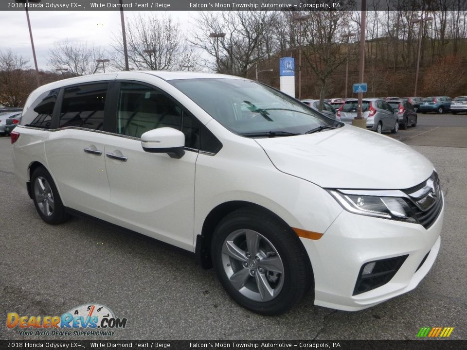 2018 Honda Odyssey EX-L White Diamond Pearl / Beige Photo #5