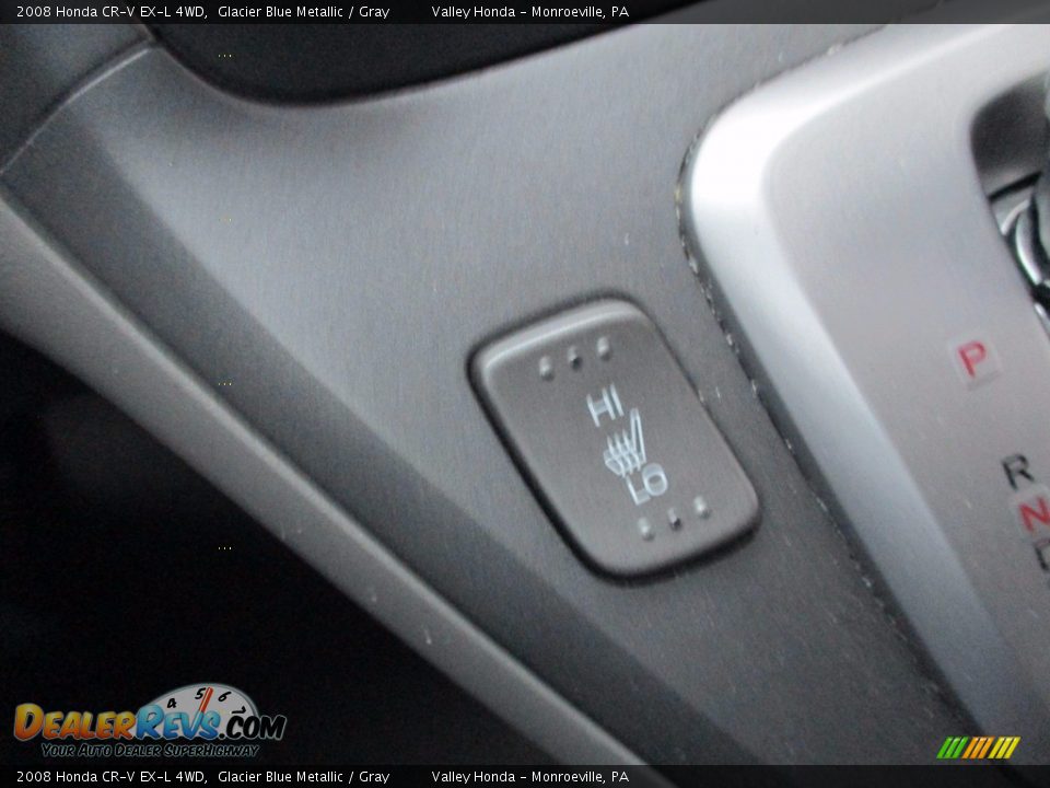 2008 Honda CR-V EX-L 4WD Glacier Blue Metallic / Gray Photo #15