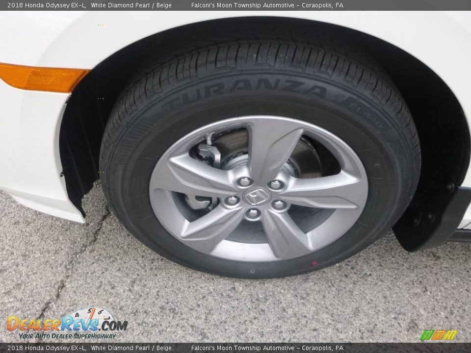 2018 Honda Odyssey EX-L White Diamond Pearl / Beige Photo #7