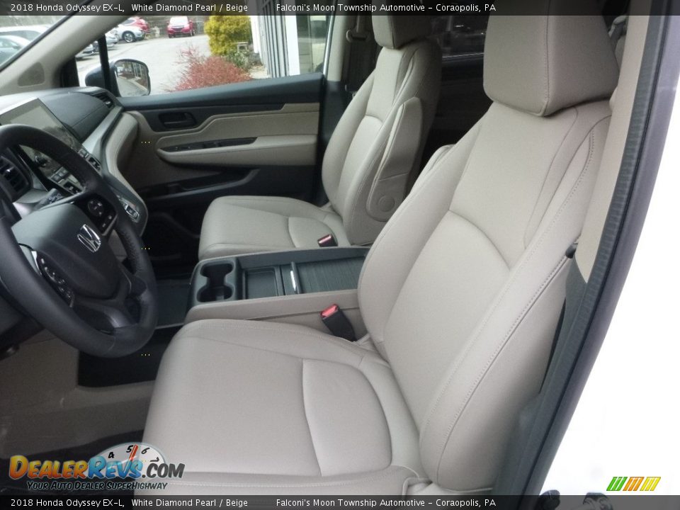 2018 Honda Odyssey EX-L White Diamond Pearl / Beige Photo #8