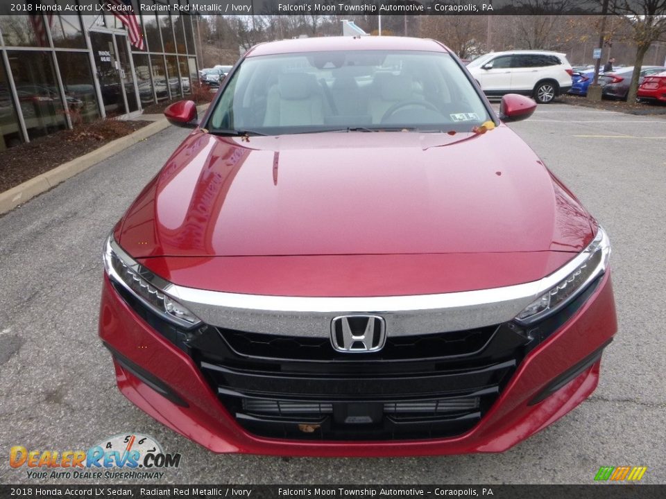2018 Honda Accord LX Sedan Radiant Red Metallic / Ivory Photo #6