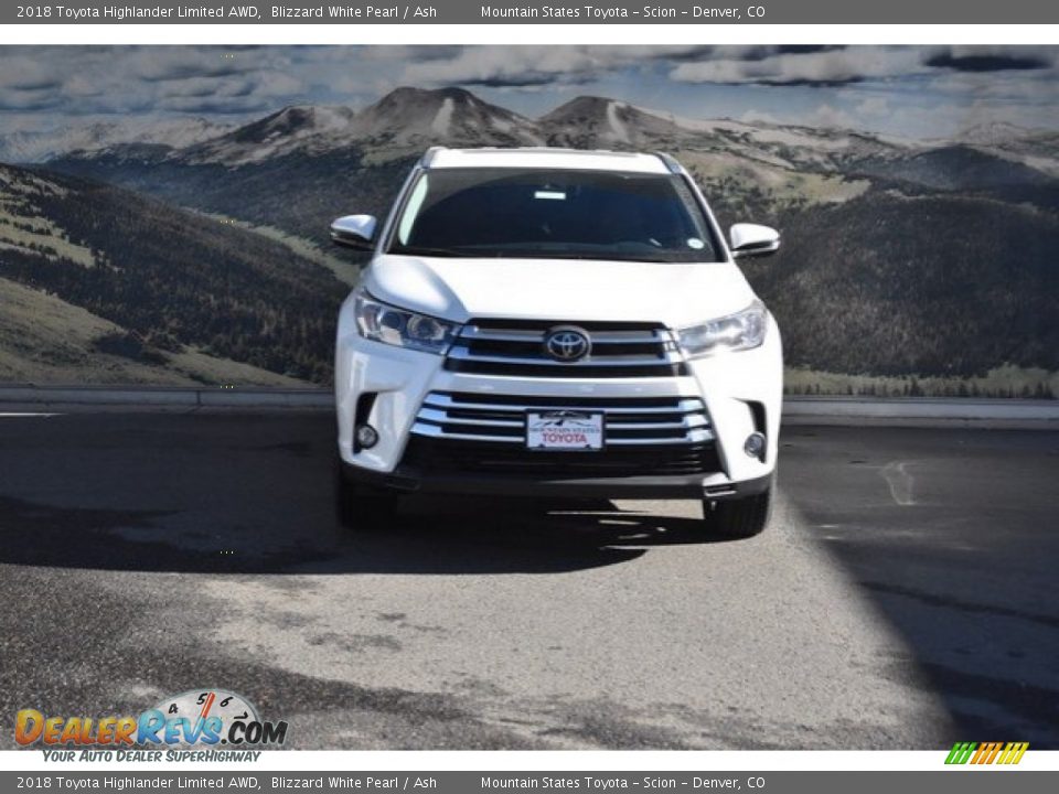 2018 Toyota Highlander Limited AWD Blizzard White Pearl / Ash Photo #2