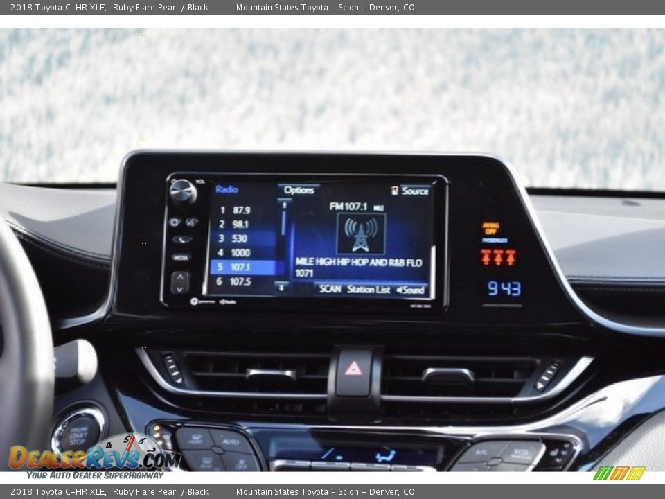 2018 Toyota C-HR XLE Ruby Flare Pearl / Black Photo #6