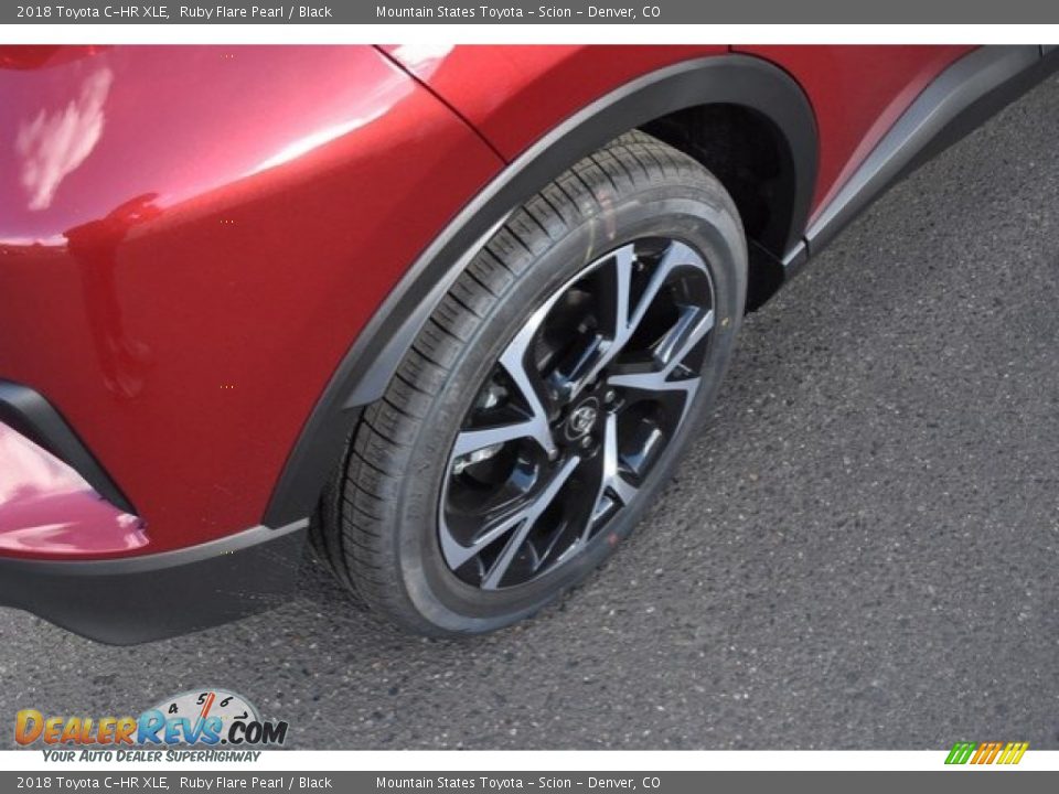 2018 Toyota C-HR XLE Ruby Flare Pearl / Black Photo #9