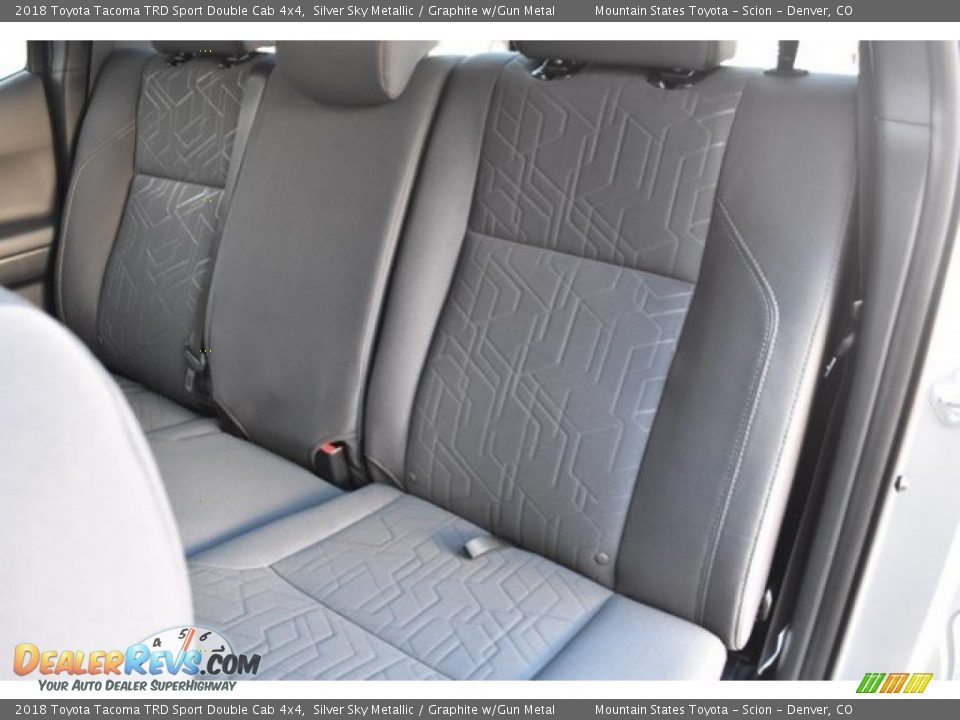 Rear Seat of 2018 Toyota Tacoma TRD Sport Double Cab 4x4 Photo #7