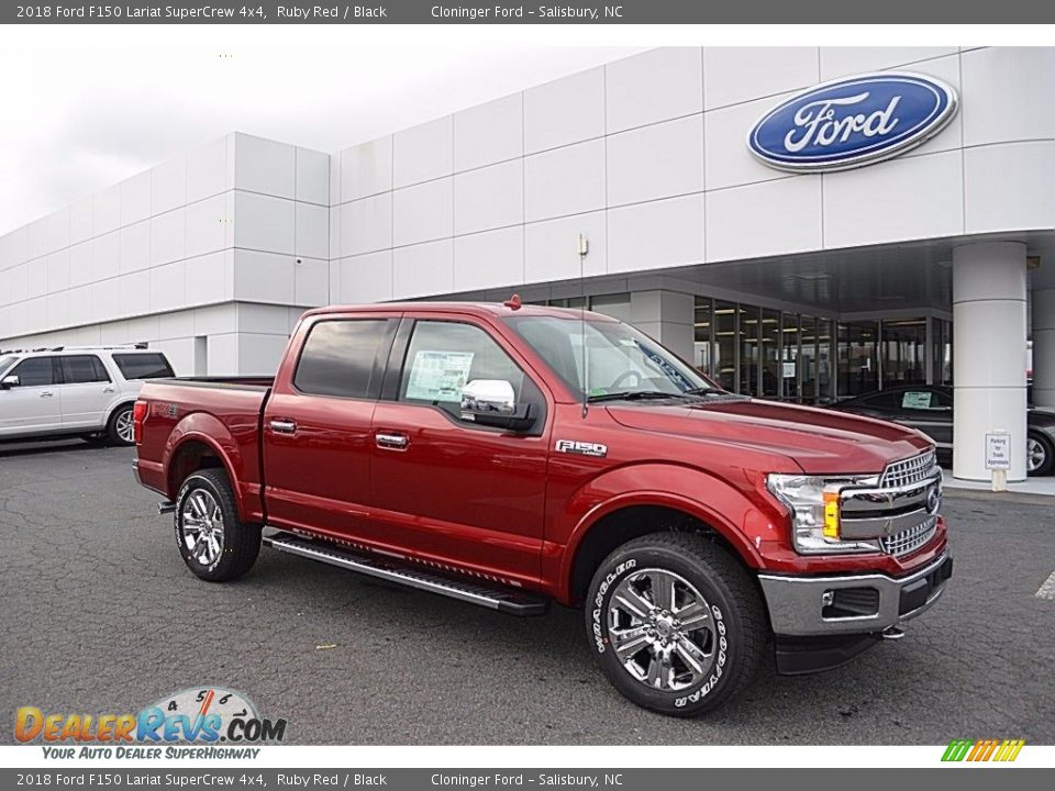 2018 Ford F150 Lariat SuperCrew 4x4 Ruby Red / Black Photo #1