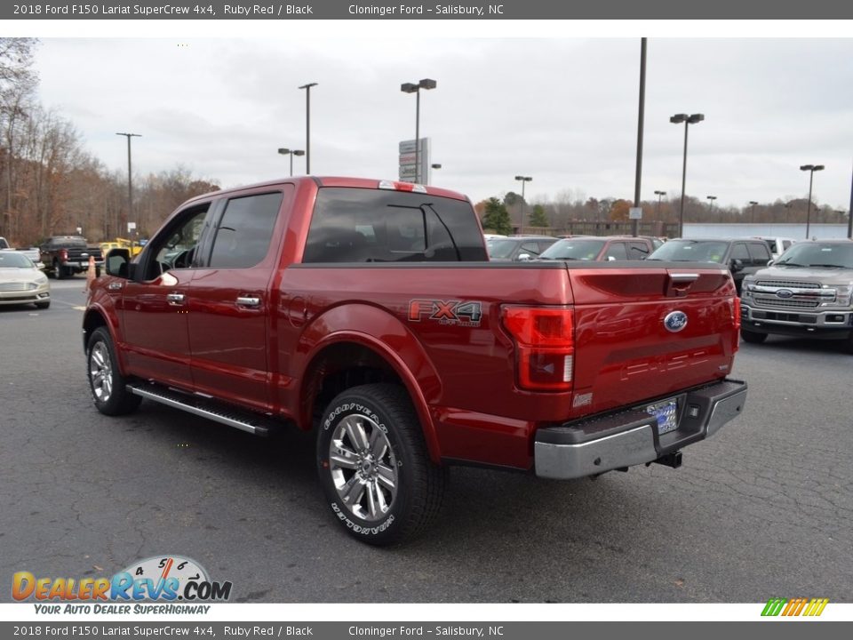 2018 Ford F150 Lariat SuperCrew 4x4 Ruby Red / Black Photo #25