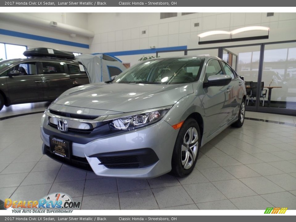 2017 Honda Civic LX Sedan Lunar Silver Metallic / Black Photo #1